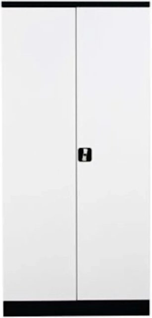 PROREGAL Stahlschrank Bee mit 4 Fachböden und Scharniertüren in Anthrazit und Weiß, H x B x T: 195 x 92 x 50 cm - Bild 1