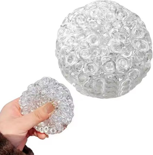 Eisperlen Blasen Squishy Stressball, Superweiches Knister Fidget Spielzeug, Klarer Quetschball - Bild 1