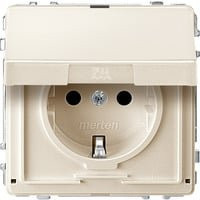 Merten Schuko-Steckdose Aquadesign Weiß mit Klappdeckel und erhöhtem Berührungsschutz, Unterputz, IP20 - Bild 1