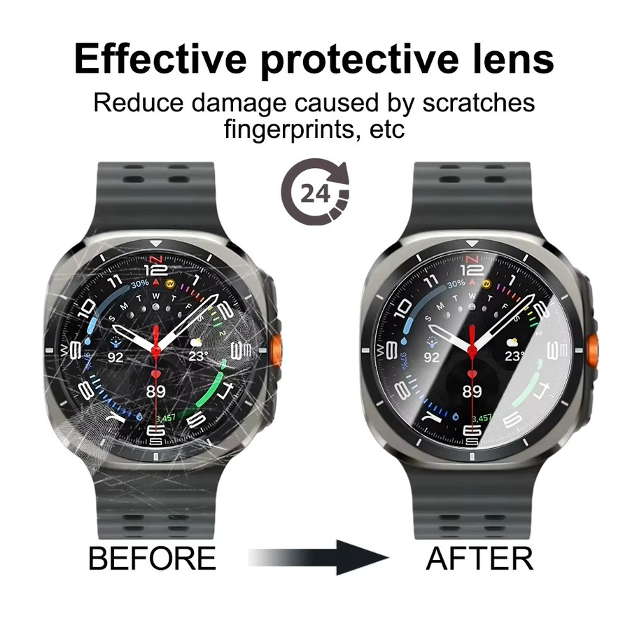 Schutzfolie Glas für Samsung Watch, transparent - Bild 3