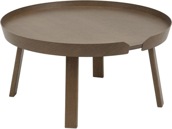 Muuto Around Esstisch L aus Holz in Braun, Rund, Skandinavisches Design