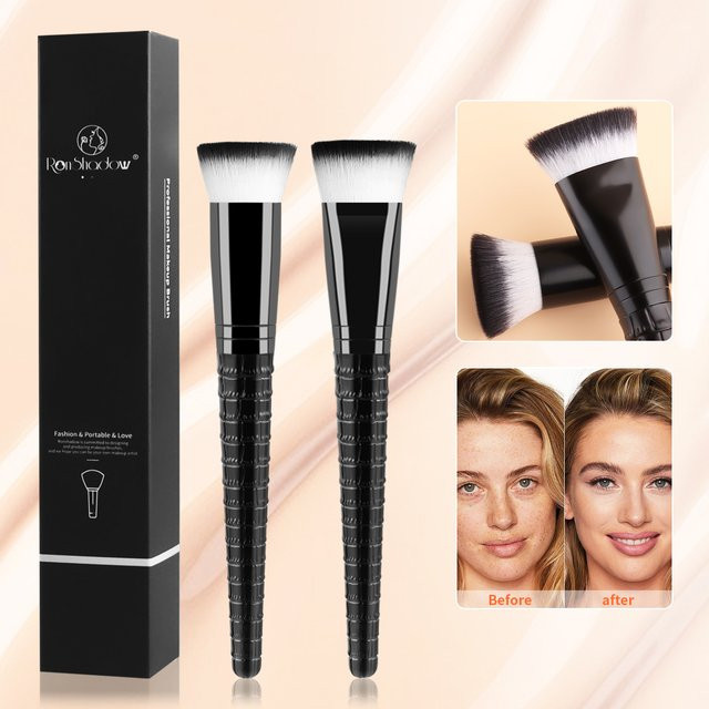 Ronshadow Flachkopf-Foundation-Pinsel, 2 Stück, Unisex - Bild 1