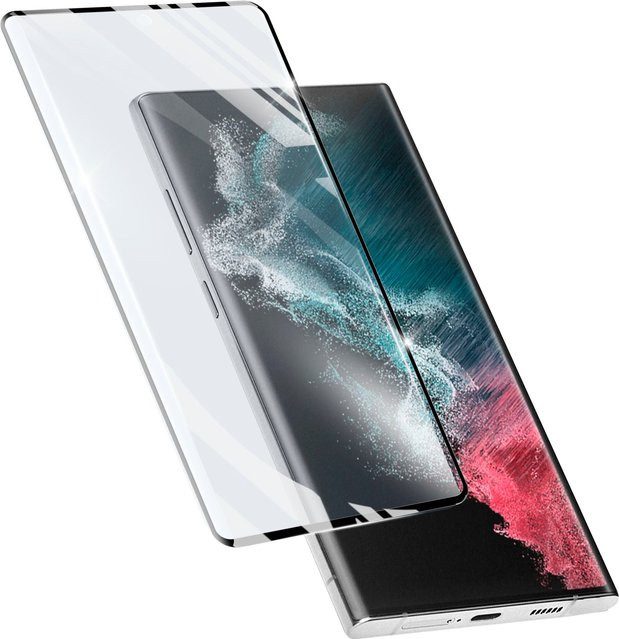 Impact Glass Curved Schutzglas für Samsung Galaxy S22 Ultra in Transparent - Bild 1