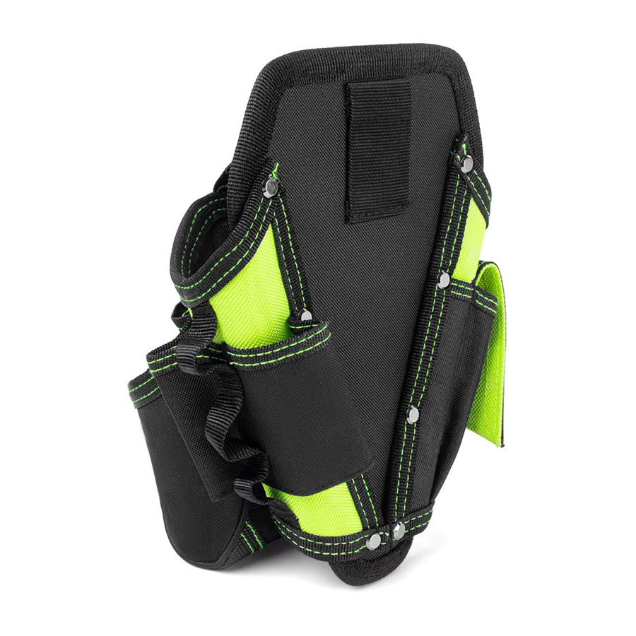 JAKAH Elektriker-Werkzeugtasche HL060 mit großem Fach und Bohrerholster, Schwarz - Bild 4