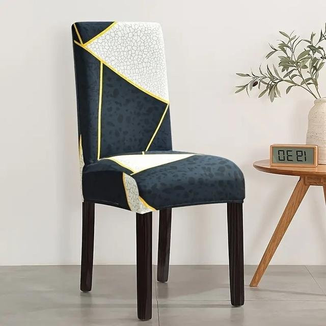Elastische Sesselhusse von airldianer in Mehrfarben, staubdichter Möbelschutz aus Polyester und Elastan für Wohnzimmer, Küche oder Hotel - Bild 1