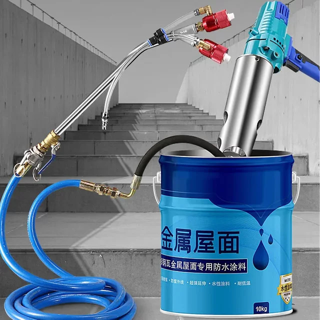 YunlinLi Tragbare Hochdruck-Wasserdichte Spritzmaschine für Mörtel und Echtstein-Farbspritzgerät - Bild 1
