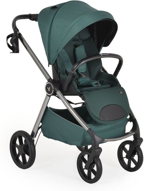 Cangaroo Kombikinderwagen Unique 3 in 1 mit Babyschale, Sportsitz und Babywanne, grün - Bild 1