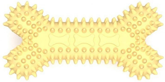 Haustier Kauspielzeug, Knochenform, gelb, 1 Stück - Bild 1