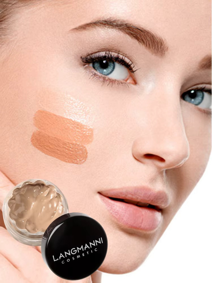 langmanni Concealer, wasserfeste Foundation, matt, natürlich - Bild 5