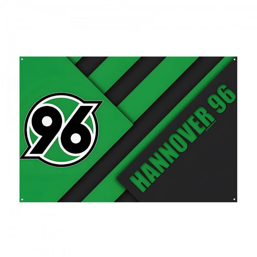 Suzovers FC Club Hängende Flagge als Wanddekoration und Banner in Grün und Schwarz - Bild 2