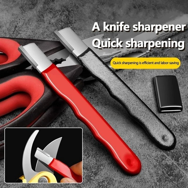 Professioneller Messer- und Scherenschärfer in Rot für Küchenmesser und Gartenscheren - Bild 1