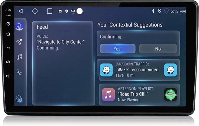 Junsun 9 Zoll Autoradio mit Bluetooth und GPS für Citroen Berlingo 2 B9 (2008 bis 2019) und Peugeot Partner (2008 bis 2019) in Schwarz - Bild 1