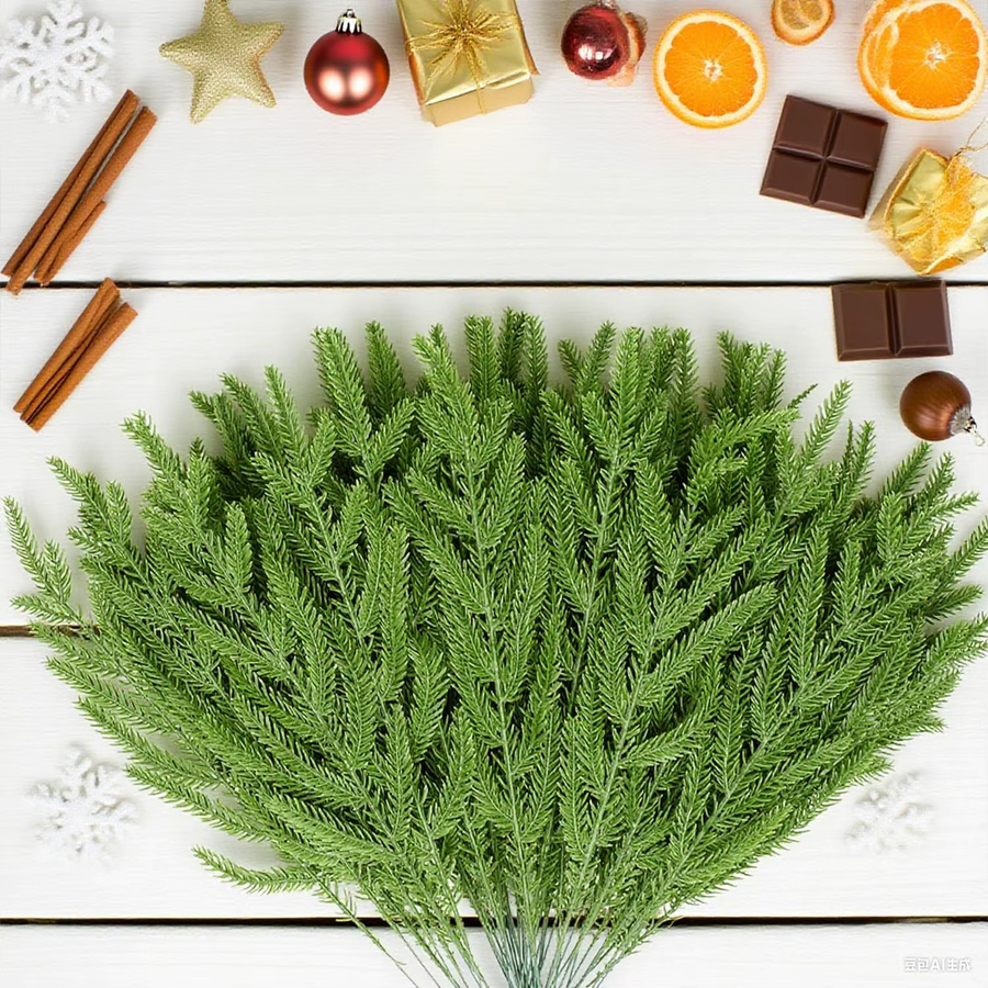 Sinsoledad Künstliche Tannenzweige in Grün für Weihnachten - Bild 5