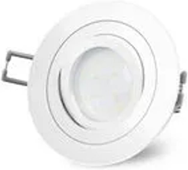 SSC-LUXon RF-2 Schwenkbare LED Einbauleuchte Flach Dimmbar Weiß Rund mit 4W Warmweiß LED Modul - Bild 1