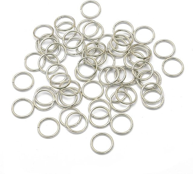 Beadia Accessories Biegeringe, silberne Spaltringe, 2,0*20 mm, Unisex - Bild 1