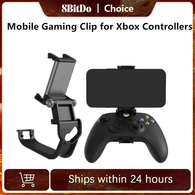 8BitDo Gaming Clip-Halterung für Xbox Wireless Controller, Schwarz, kompatibel mit Xbox Series X | S und Xbox One Controller - Bild 1