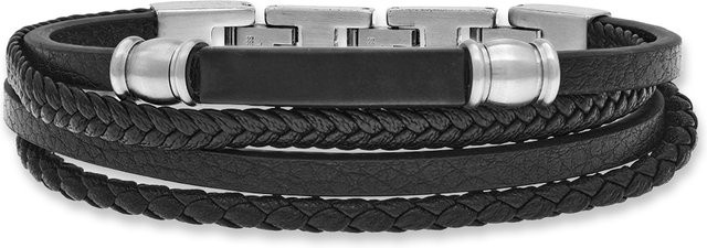 Save Brave Armband Edelstahl, Schwarz, Herren - Bild 1