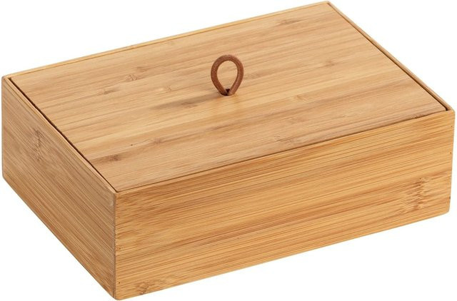 Wenko Badbox Terra mit Deckel aus Bambus in Braun - Bild 1