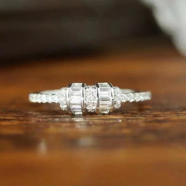 Huitan Fingerring, Silber, Kupfer, Zirkonia, Damen, brown - Bild 1