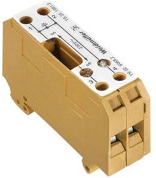 Weidmüller Messtrennklemme 0198120000 Schraubanschluss in Mittelgelb, 5 Stück - Bild 1