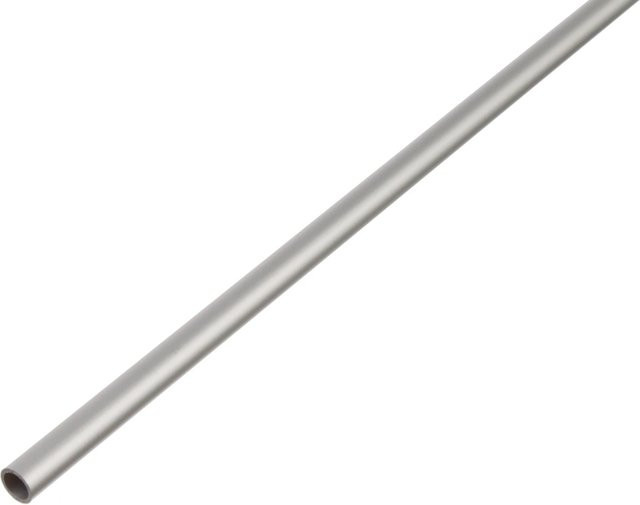 GAH Alberts Aluminium Rundrohr eloxiert Silber Durchmesser: 12 mm, Länge: 2000 mm - Bild 1