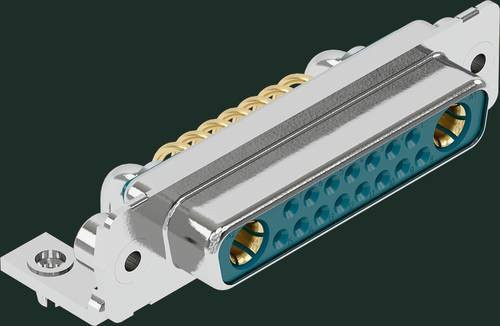 HARTING Steckverbinder 09 69 300 9207 09693009207, Polzahl: 17, Farbe: Silber, Löttechnik - Bild 1