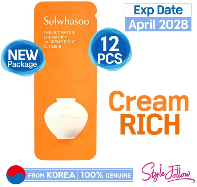 Sulwhasoo S-Creme Rich Gesichtscreme, 24 x 1 ml, Normale Haut - Bild 1