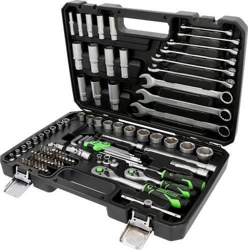 KS Tools COMPETITION Steckschlüssel-Satz 1/4 und 3/8 aus Chrome Vanadium in Silber - Bild 1