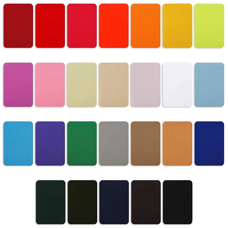 5 Stück rechteckige Aufnäher zum Aufbügeln in 26 Farben für Kleidungsreparatur und DIY-Stoffapplikationen, Grau und Mehrfarbig - Bild 3