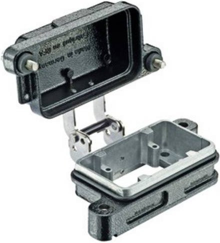Harting Anbaugehäuse Metallkappe in Schwarz aus Aluminium 09400060317 - Bild 1