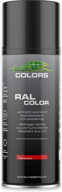 COLORS Sprühlack Schwarz Matt für Holz, wetterfest und schnelltrocknend, 400 ml - Bild 1