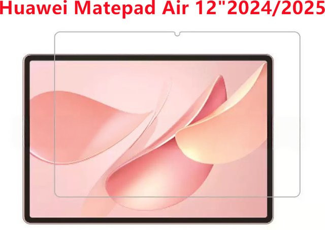 HD Gehärtete Glas Displayschutzfolie für Huawei Matepad Air 12 Zoll (2024/2025), Transparent, Anti-Fingerabdruck - Bild 1
