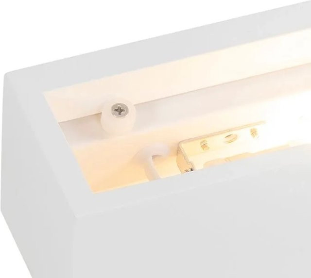 QAZQA Moderne Wandlampe Santino Novo in Weiß, dimmbar, für Flur und Zimmer - Bild 1