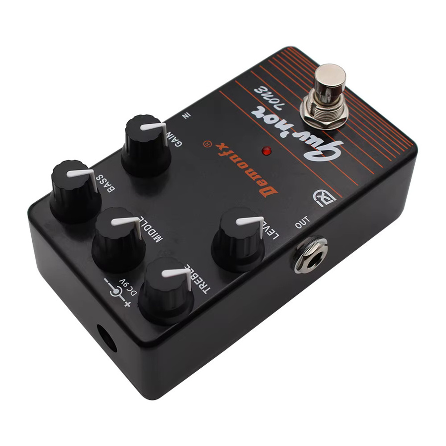 Demonfx GUVNOR Tone Gitarreneffektpedal Distortion in Schwarz basierend auf M-SHALL GUV'NOR - Bild 3