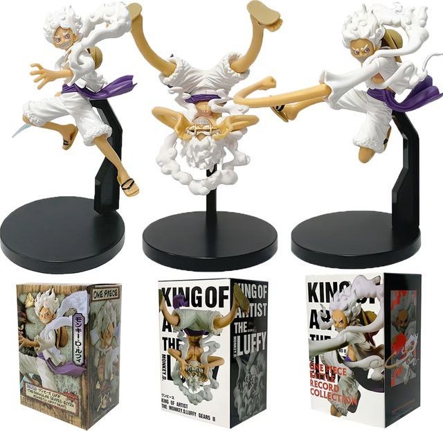 Bandai One Piece Anime Figur Sonnengott Nika Ruffy aus PVC als Desktop Ornament - Bild 1