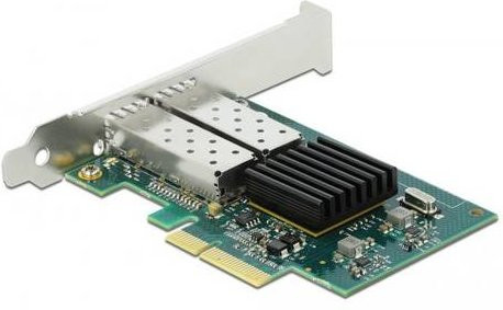 Delock Netzwerkadapter PCIe x4 Low-Profile mit 2x Gigabit SFP Ethernet LAN Karte - Bild 1