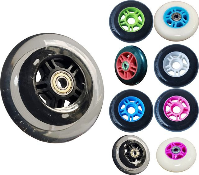 SPORTARC Outdoor-Inline-Skates-Rollen, Scooter-Rollen, 100 mm PU-Rollen und Lager - Bild 1