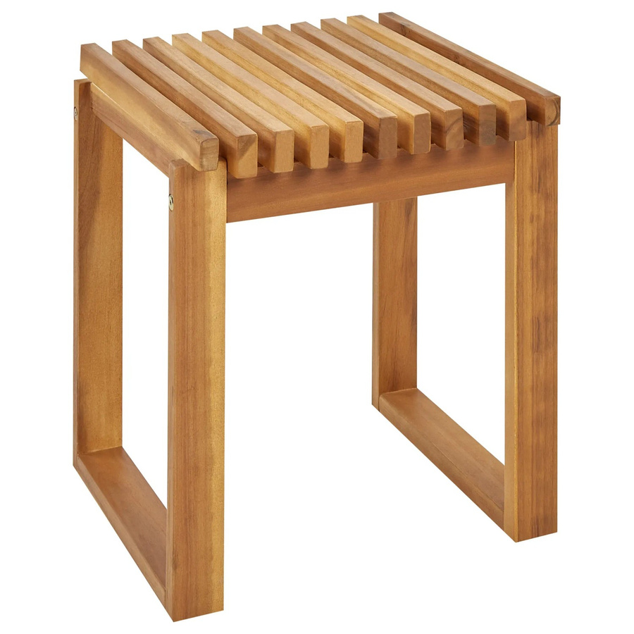 Beliani Gartentisch BELLANO aus Akazienholz in Braun, B/T/H: 35 x 40 x 44 cm - Bild 2