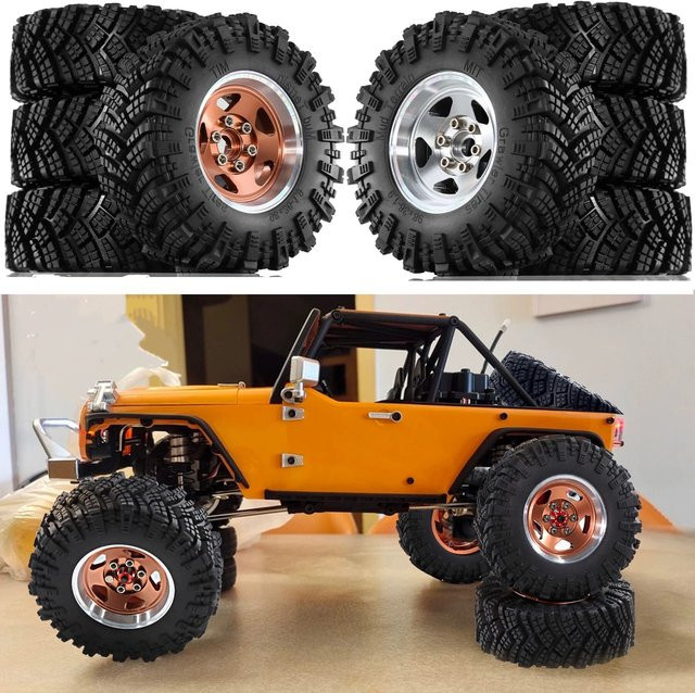 MJX H12Y H12Y+ H12P, RC Ferngesteuertes Auto, 1:12, Metall-Naben-Reifen-Kit, Zubehör - Bild 1