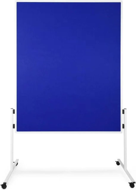 Office Marshal Filz-Moderationstafel mit Rollen, Blau, B: 150 cm, H: 120 cm, T: 1 cm - Bild 1