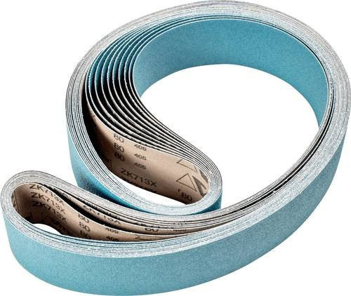 PFERD Zirkon Schleifband für Bandschleifer, Körnung 80, L x B: 2000 x 75 mm, 10 Stück - Bild 1