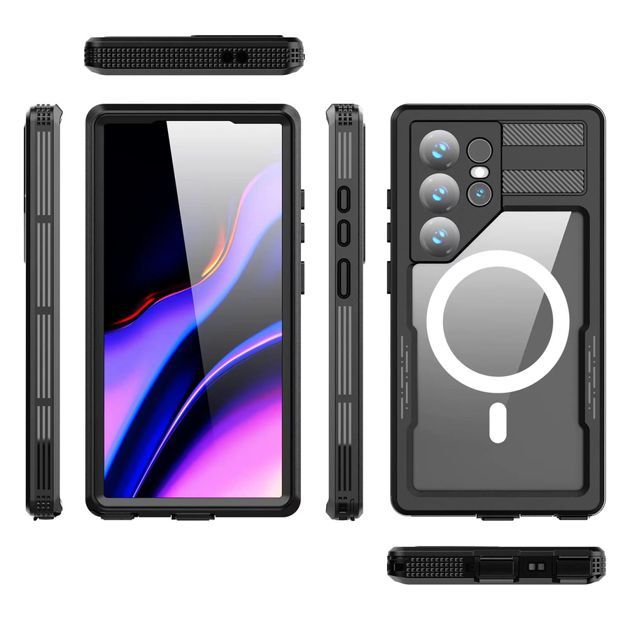 Wasserdichte Outdoor-Handyhülle mit IP68 Schutz für Samsung Galaxy S26, S25 Ultra und S24 Plus in Schwarz - Bild 6