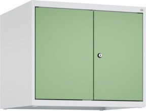 C+P Aufsatzschrank Classic PLUS mit 2 Abteilen und Zylinderschloss, B/T/H: 50 x 60 x 50 cm, Resedagrün - Bild 1