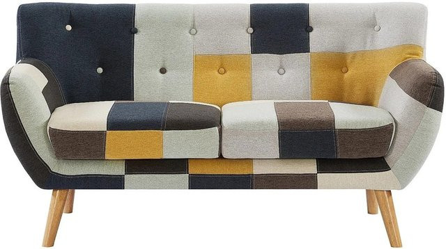 Vente-unique Sofa Serti in Mehrfarbig mit Patchwork-Stoff, Breite: 158 cm - Bild 1
