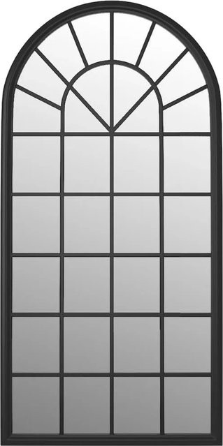 vidaXL Wandspiegel aus Eisen und Glas in Schwarz, Rechteckig, B: 90 cm, H: 45 cm - Bild 1