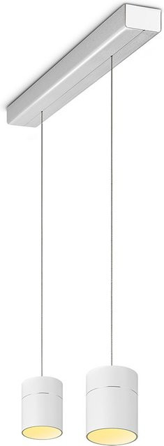 Oligo Tudor M LED-Pendelleuchte 2-flammig in Weiß matt mit Aluminium-Baldachin, höhenverstellbar und Tunable White (2200K - 5000K) - Bild 1