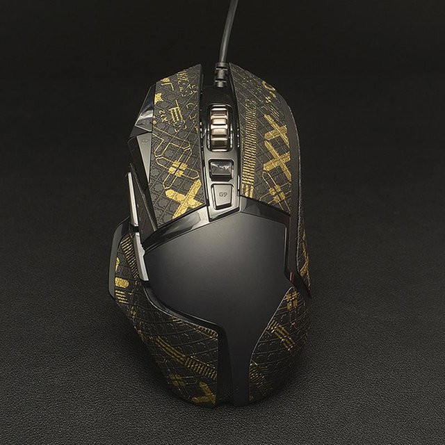 Rutschfestes Maus Grip Tape mit Eidechsenhaut-Struktur für G502 PC Gamer in Schwarz - Bild 1