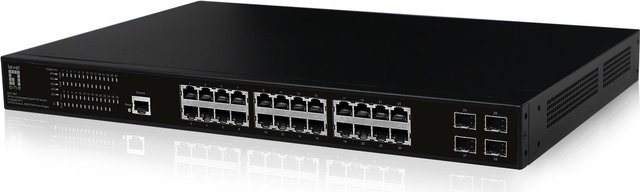 LevelOne GEP-2861 Ethernet Switch in Schwarz mit 1 Gbit/s LAN-Anschluss - Bild 1