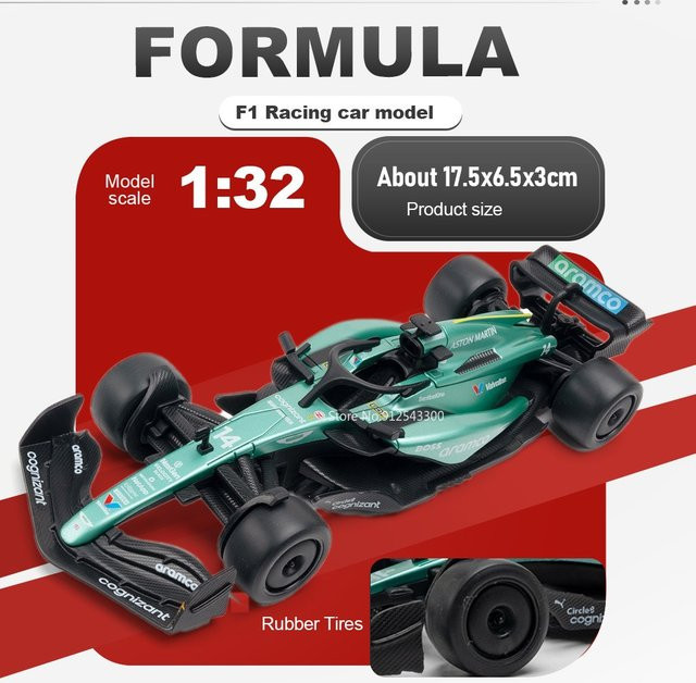 RMZ city Formel-1-Modellauto, Maßstab 1:32, Metall, Fahrzeug - Bild 1