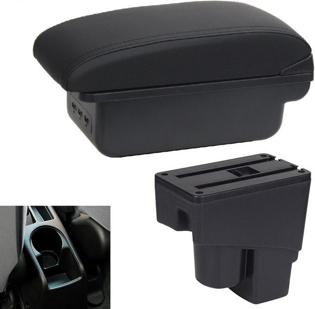 Armlehne mit USB-C Interface für Honda Jazz und Honda Fit (2003-2007) von Merry Liu, Schwarz - Bild 1